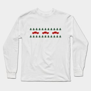 Pickup Truck and christamas tree Long Sleeve T-Shirt